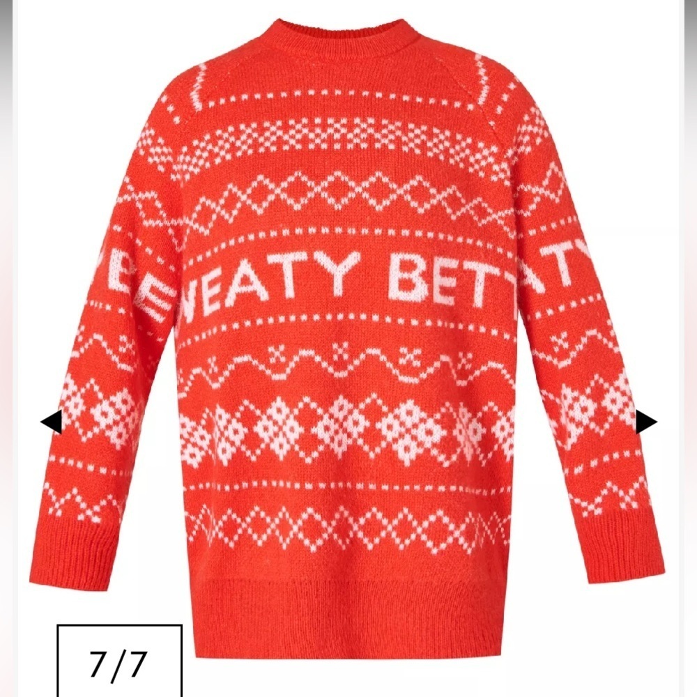 SWEATY BEATTY - Snow Fairisle Sweater NWT